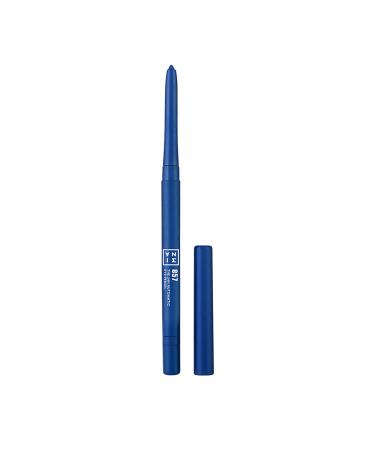 3INA MAKEUP - The 24h Automatic Eye Pencil 857 - Navy blue - Long Lasting Eyeliner - Waterproof - Highly Pigmented Formula - Creamy Texture - Sharpener & brush - Precise Tip - Vegan - Cruelty Free