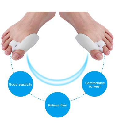 Big Toe Protector & Separator - Reusable, Comfortable Wear | 10 Pairs - Foot Health Treatment - Buy Online on GoSupps.com