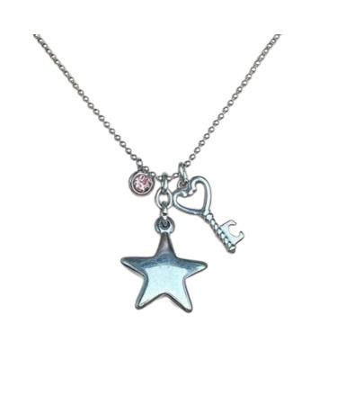 OralGos Elegant Star Pendant Necklace Stylish Chain Necklace Perfect Gift for Fashion-Conscious People Metal