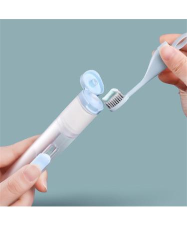 Haiaxx Portable Folding Toothbrush Travel Camping & Outdoor Toothbrush for Men & Women | Compact Design with Toothpaste Holder - Buy Online on GoSupps.com