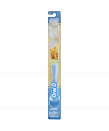 Oral-B Disney Baby Infant and Toddler Toothbrush Stage 1 for Little Children Ages 4-24 Months (Pack of 2)