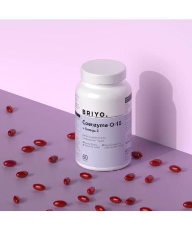 CoenzymeQ10 + Omega 3-150 mg Omega 3 + 100 mg Omegas 3 with Lycopene and Selenium for Heart Health Cellular Energy Antioxidant Support - Buy Online on GoSupps.com