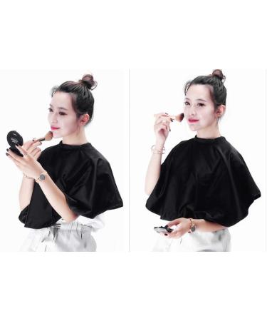 Buy Women's Makeup Apron & Hair Salon Cape - Black Barber Bib for Hair Cutting & Makeup Artists - Buy Online on GoSupps.com