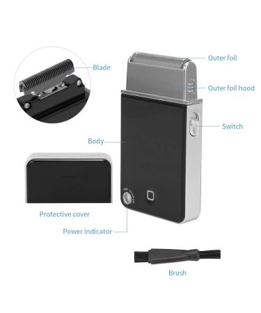 Portable USB Rechargeable Electric Shaver for Men - Wet/Dry Moustache Shaving Device | International Shipping - Buy Online on GoSupps.com