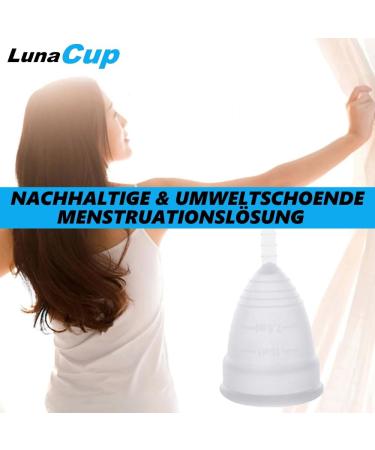LunaCup Menstrual Cup - Soft Silicone Reusable Tampon Replacement (2 Pack) | Eco-Friendly & Comfortable | International Shipping Available - Buy Online on GoSupps.com