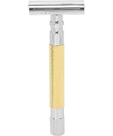 Premium Manual Safety Razor - Ergonomic & Travel-Friendly Gold Razor for Home Use - Buy Online on GoSupps.com