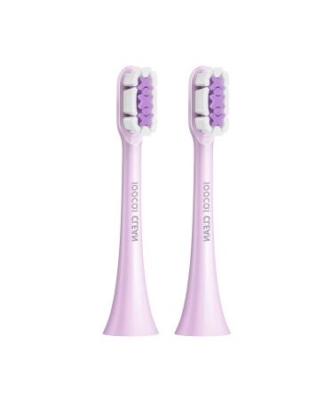 SOOCAS Electric Toothbrush Heads Replacement for X3U  2PCS Set Purple