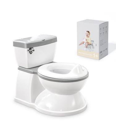 SYCYH Baby Real Potty Training Toilet with Life-Like Flush Button & Sound for Toddlers & Kids