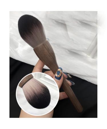 Buy Long Advanced Makeup Tools - Walnut Handle Kabuki Blusher Brush | Soft Fiber Elliptical Design | International Shipping Available - Buy Online on GoSupps.com