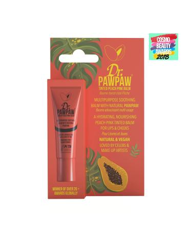 Dr PawPaw Peach Pink Multipurpose Soothing Tinted Balm Set - Balm for Lips Cheeks Eyes - Tinted Lip Balm - Moisturizer with Pawpaw - 2 pc - Buy Online on GoSupps.com