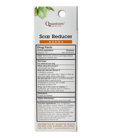 Quantum Health Scar Reducer Cream | For New & Existing Scars, Stretch Marks, Wounds | Herbal & Nutrient Formula | 0.75oz - Buy Online on GoSupps.com