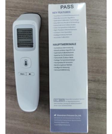 Buy Fieberhermometer Contactless Thermometer - Digital Infrared for Babies & Adults | Fever Alarm & 35 Memory Recall | Accurate LCD Display - Buy Online on GoSupps.com