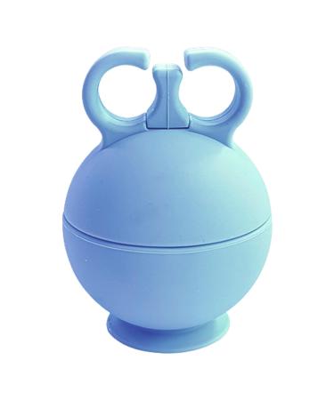 Ulapithi face ice shape ice holder for face-round iceball roller-face-ice-shape silicone brush cold and cool reusable for men summer face massage women blue