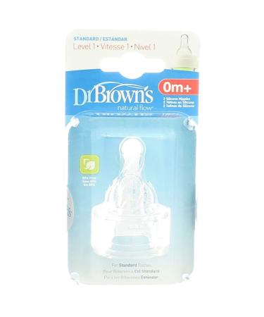 Dr. Brown's Natural Flow Level 1 Standard Nipple - Baby Unisex - Buy Online on GoSupps.com