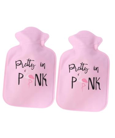 Gleavi 2st mini water bottle Heat bottle Heat bottle for warm compress Hot compress handbags Heat bottle Warmer bag Splash bag Student Insulation bags Cartature