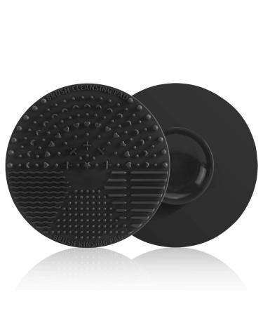 Silicone Makeup Brush Cleaning Mats - Black Brush Cleaner Pad for Effortless Makeup Tools Care - Buy Online on GoSupps.com