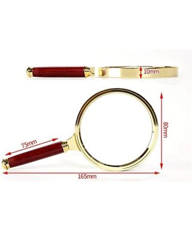 Glass 80mm Magnifier High Magnification Handheld Magnifier HD 10x Old People Read Read Newspapers Portable Child Ergonomics Light Weight Glass 165mm*80mm*10mm Loupe Made in China - Buy Online on GoSupps.com