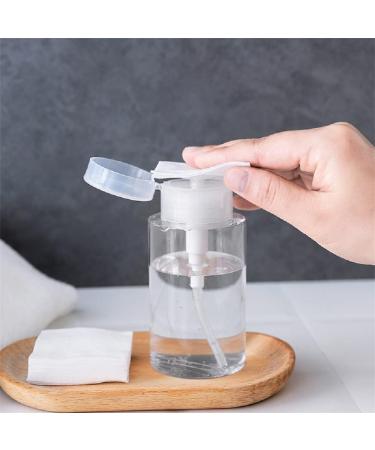 200ml InfantLY Bright Lockable Pump Dispenser Bottle - Refillable Clear Container for Nail Polish Remover and Alcohol - Buy Online on GoSupps.com