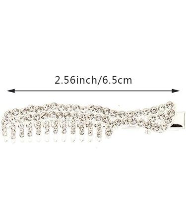 Bling Rhinestone Hair Clips Sparkly Crystal Comb Hairpins Hair Barrettes Hair Accessories for Women and Girls Style1 - Buy Online on GoSupps.com