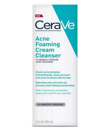 Cream Cleanser Acne Foaming 5 Ounce (150ml) (Pack of 2)