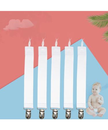 Picapoo Pacifier Clips for Toddlers | DIY Biting Teething Clips for Boys & Girls - White Pacifier Holders - Buy Online on GoSupps.com