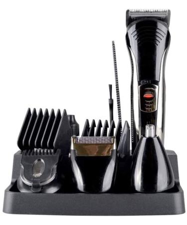 Cordless Men's Beard Trimmer Multi-Function Electric Hair Clipper Hair Clippers for Electric Haircut Kit Great On-The-Go Trimmer for Barbers and Stylists - Powerful Rotary Motor (Black)
