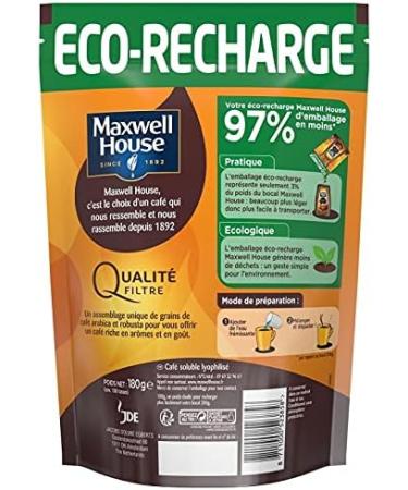 MAXWELL HOUSE - Eco Recharge 180G - Lot De 3 - Buy Online on GoSupps.com