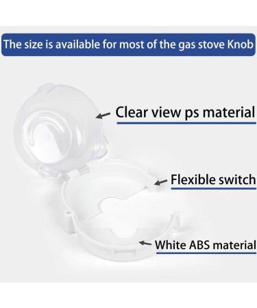 4pcs Stove Knob Covers - Baby & Pet Proofing Safety Locks for Kitchen Stove - Universal Design, Transparent - Child & Toddler Proof Switch Protection - Buy Online on GoSupps.com