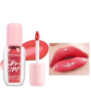 Plumping Lip Gloss With Chili Extract Fuller Lips Instantly! Ultra-Hydrating & Nourishing Volumizes High-Shine Lip Plumping Lip Tint Lipstikc and Define Your Lips Naturally (B 03)