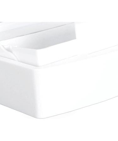 Portable ABS Makeup Tool Cleaning Box with Separate Filter Layer Convenient for Nail and Jewelry Cleaning (White) - Buy Online on GoSupps.com