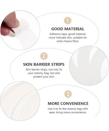 40 Professional Skin Barrier Strips - Leak-Proof Stoma Adhesive Tape | Pressure-Sensitive Fixing Stripes for Optimal Skin Protection - Buy Online on GoSupps.com