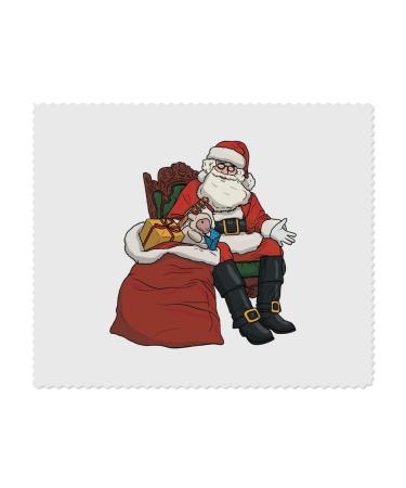 2 x "Santa Claus" microfiber lens/glasses cleaning cloths (LC00024172)