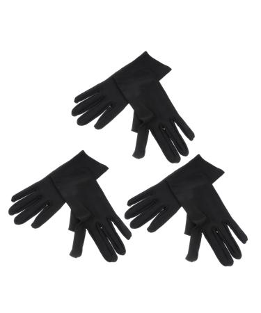 Ipetboom 9 Pairs Food Prep Hand Gloves Moisturizing Spa Glove Safety Gloves Protective Work Gloves Coin Cotton Gloves Working Glove Costume Honor Guard Gloves Dry Travel Oven White Gloves