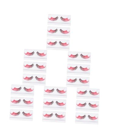 minkissy 18 Pairs Halloween False Eyelashes Faux Eyelashes Eye Lashes Extension for Halloween Fake Lash False Eyelashes Magnetic Makeup Lashes Miss Extend Imported Fiber Super Long