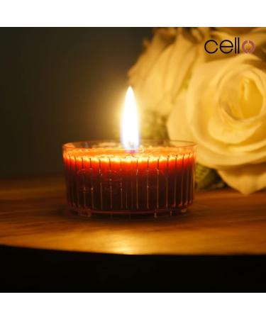 Cello Cinnamon Spice Scent Cup x3 - High Fragrance Tea Lights for Tealight Holders | Divine Scented Candle Melt Cups - Stunning Gifts for Women - Buy Online on GoSupps.com