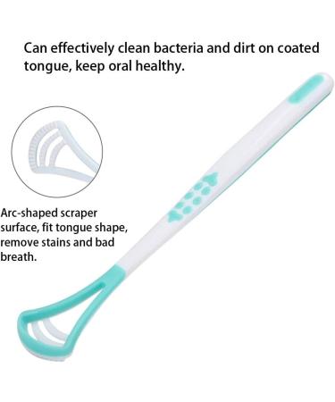 Verdant Touch Oral Care Tool - Coated Tongue Scraper & Brush Cleaner for Bad Breath & Bacteria Removal - Black - Buy Online on GoSupps.com