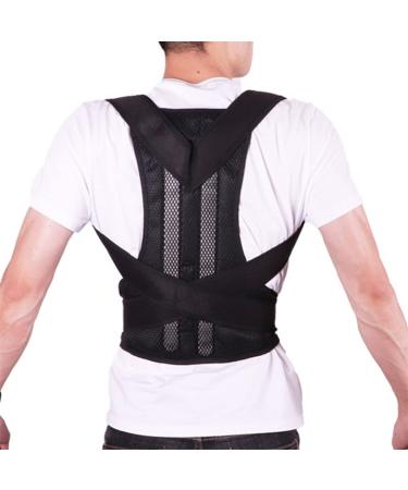 n/a Adjustable Back Posture Corrector Shoulder Lumbar Spine Brace Support Belt Health Care for Men Women Unisex (Color : Black Size : XXXL code) Handmade Full moon lofty ambition