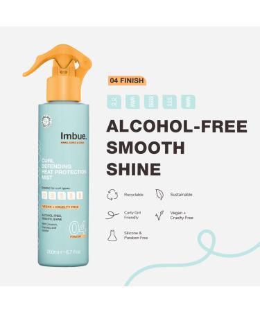 Imbue Heat Protection Spray Mist For Curly Hairs Thermal Protection Anti Humidity Spray Heat protectant- Vegan and Curly Girl Compliant 200 ML Paraben Free Best Anti Frizz Formula - Buy Online on GoSupps.com