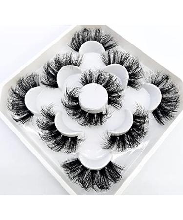 HBZGTLAD 5 Pairs 25mm 3D Mink Lashes - Bulk Faux Natural False Eyelashes for Wholesale | Custom QZ-09 - Buy Online on GoSupps.com