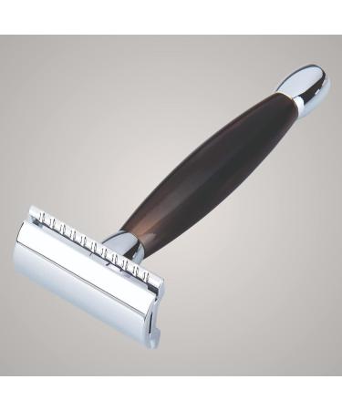 Merkur 27C Razor Plane - Cattle Horn Handle Chrome Finish Ideal for Wet Shaving - Premium German Quality - Buy Online on GoSupps.com