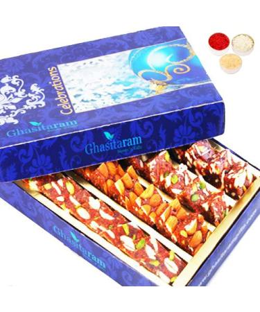 Ghasitaram Gifts Bhaidooj Gifts Sugarfree Sweets - Natural Sugarfree Mix 800 GMS (800 GMS)