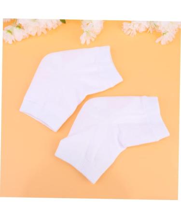 Housoutil 6 Pairs Spa Socks for Dry Feet Toeless Spa Socks Feet Cracked Socks Feet Care Socks Heel Sleeves Protectors Spa Gel Socks Gel Lined Socks Women's Anti Cracked Feet White Heel Socks - Buy Online on GoSupps.com