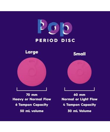 Pop Menstrual Disc - Reusable Medical-Grade Silicone Period Disc | Eco-Friendly Alternative to Tampons & Pads | 6 Tampon Capacity (Small Pink - Buy Online on GoSupps.com