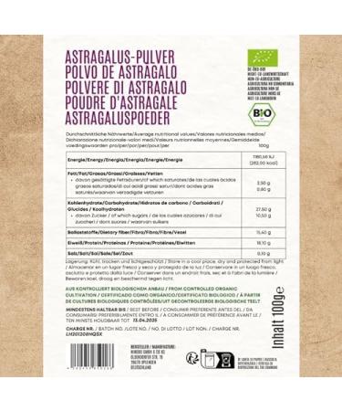 Buy 100g Pure Astragalus Root Powder - 100% Natural & Additive-Free | Bagant Root Powder | Residue-Controlled Shipping Worldwide - Buy Online on GoSupps.com