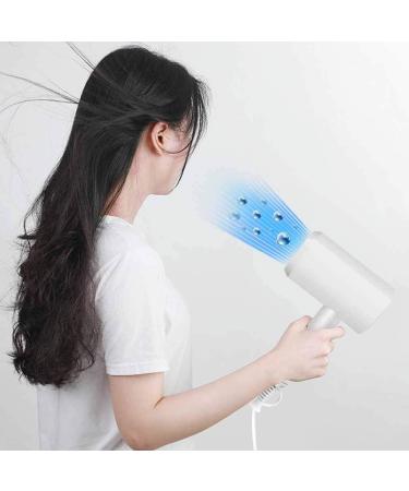 Travel Hair Dryer Compact Hair Dryer Ionic Hair Dryer Portable Hair Dryer 1200W 2 Speed and 3 Heat with Folding Handle Overheat Protection Low Noise Lightweight for Home Use Travel White - Buy Online on GoSupps.com