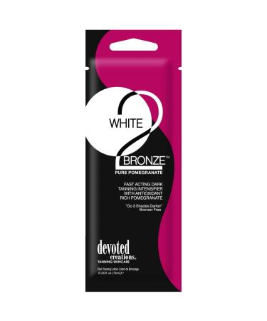 Devoted Creations White 2 Bronze Pure Pomegranate sunbed tanning lotion cream (15ml sachet)