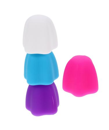 4 pi ces Lot de Bouchons Auto-fermants Silicone pour Dentifrice Compact et Contr le Pr cis Dose Accessoires Essentiels pour Salle de Bain Domicile