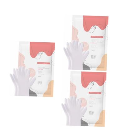 Healeved 6 Pairs Moisturizing Gel Socks Exfoliating Hand Treatment Hand Moisturizing Moisturizing Hands Hydrating Gloves Peel Gloves Non-Woven Fabric White