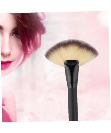 Black Big Fan Brush for Makeup | Top Concealer Powder Blush & Face Tools - International Shipping Available - Buy Online on GoSupps.com