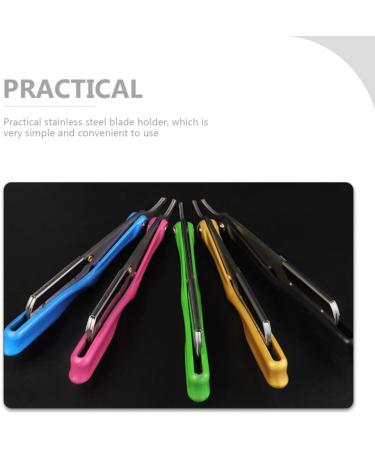 Frcolor Metal Bracket Hairdresser Razor - Professional Folding Blade Holder for Barbers | International Shipping - Buy Online on GoSupps.com